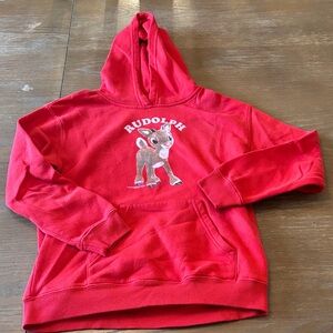 Urban Planet Red Rudolph Kids Hoodie